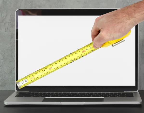 Laptop Screen Measurement using Tap